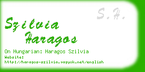 szilvia haragos business card